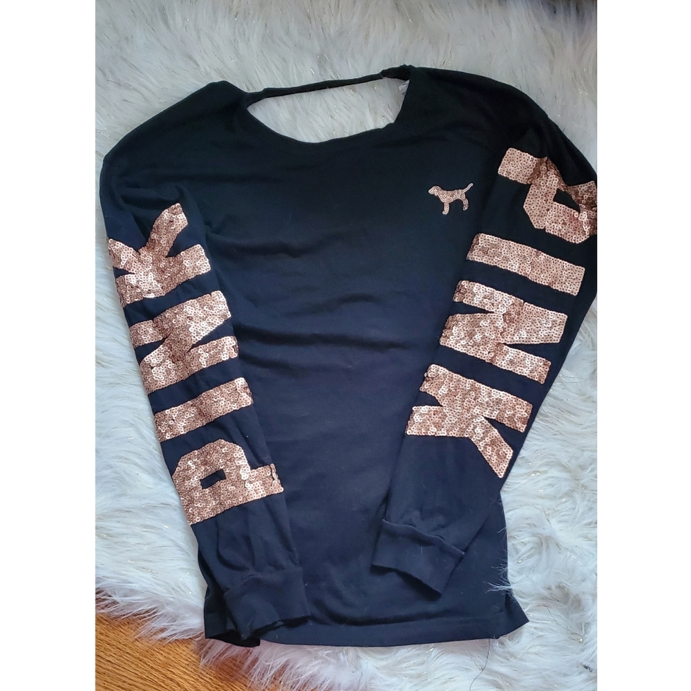 Vs pink sequins shirt